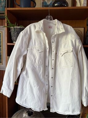 Levi’s Oversize Cream Canvas Shacket L